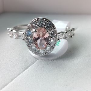 BP Morganite Sterling silver ring size 8